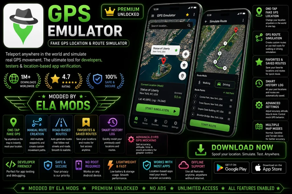 GPS Emulator Mod Apk