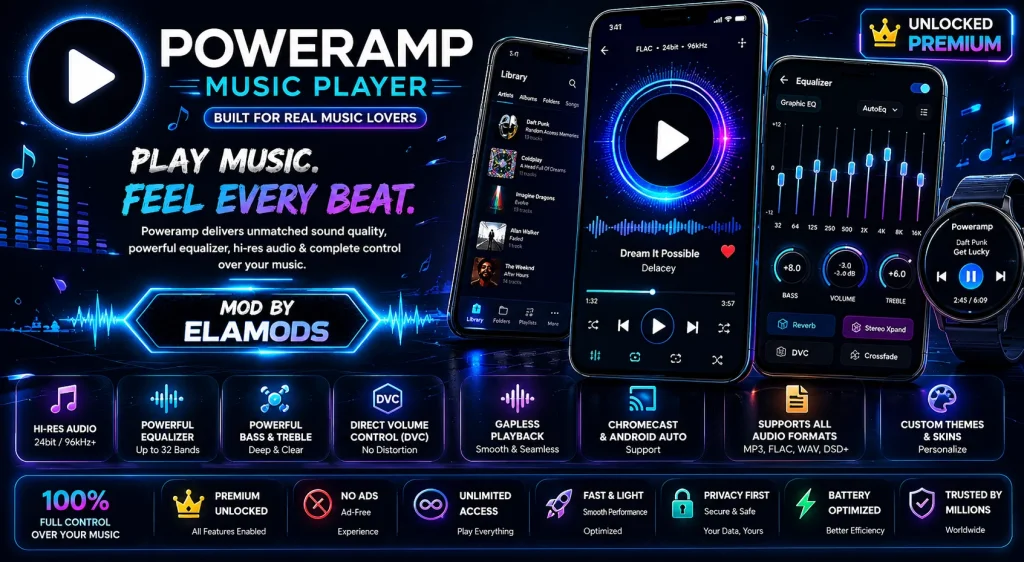 Poweramp Music Player vbuild-1025-bundle-play b1025004 Patched Mod Download 2 Poweramp Music Player Unlocker Mod Apk