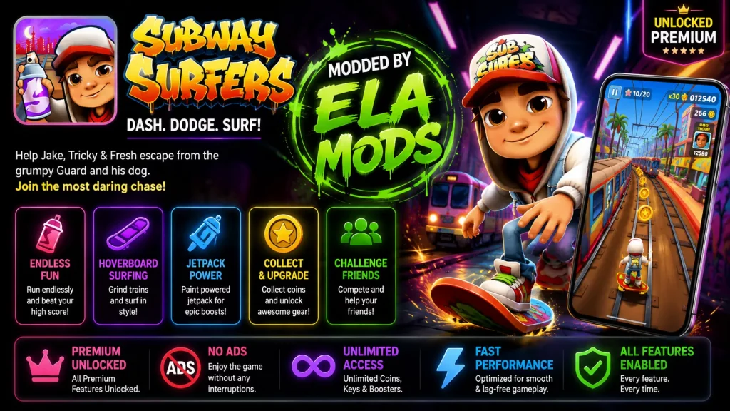Subway Surfers v3.63.10 b91640 Unlimited Coins/Keys Mod Download 2 Subway Surfers mod apk