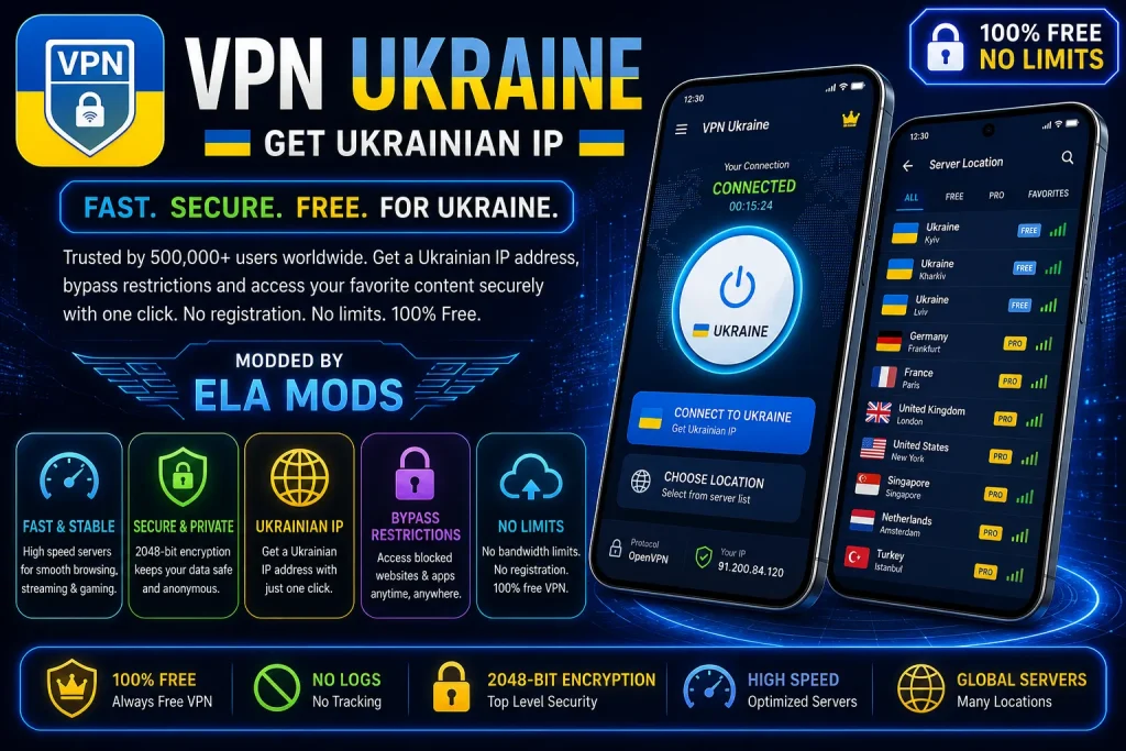 VPN Ukraine - Get Ukrainian IP v1.221 b221 Premium Mod Download 2 vpn ukraine mod apk